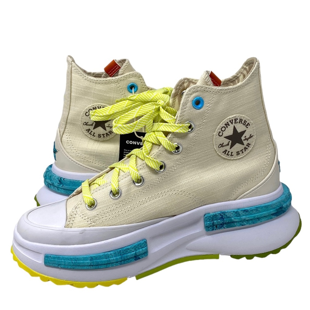 Converse Run Star Legacy CX Platform High Canvas Beige Women's Sneakers A03694C - Picture 2 of 9